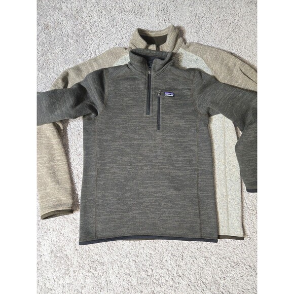 Patagonia Better Sweater 1/4 Zip Youth Size Brown Gray - Picture 6 of 7
